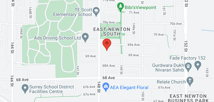 map of 6925 148A STREET